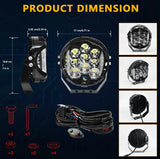 Round 7 Inch Off-Road LED Driving Lights for Kia