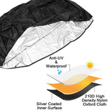  Durable waterproof mower cover, perfect for safeguarding against moisture during outdoor mowing activities.