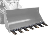 Bucket tooth bar for Claas tractor, ideal for heavy-duty digging and moving materials.