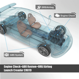 Smart SRS/Airbag, ABS, Reader & Reset Diagnostic Scan Tool